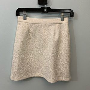 Bloomingdales white mini skirt